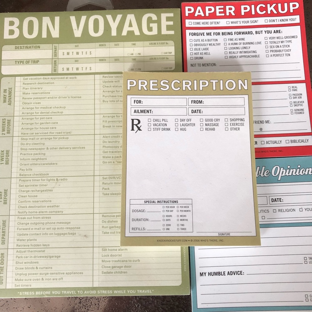 Novelty paper products bundle